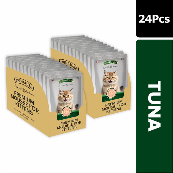 Signature Grain Zero Tuna and Salmon Mousse Combo Kitten Cat Wet Food