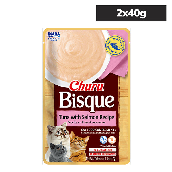 INABA Churu Bisque Tuna with Salmon Recipe Cat Treats