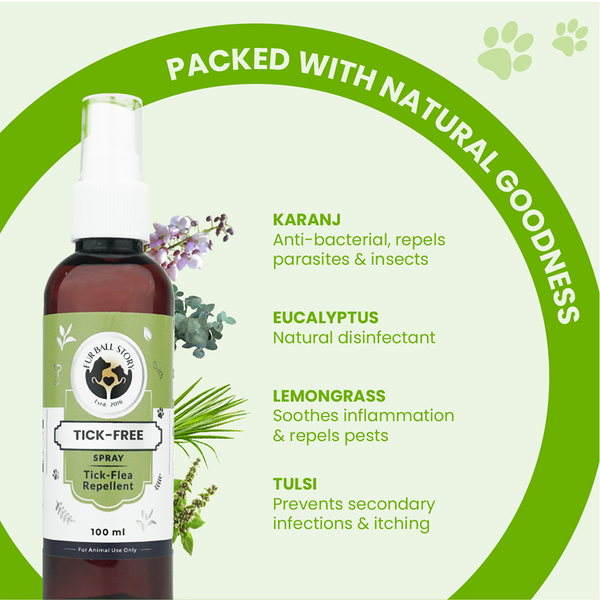 FurBall Story Tick & Flea Repelling Spray For Dogs & Cats