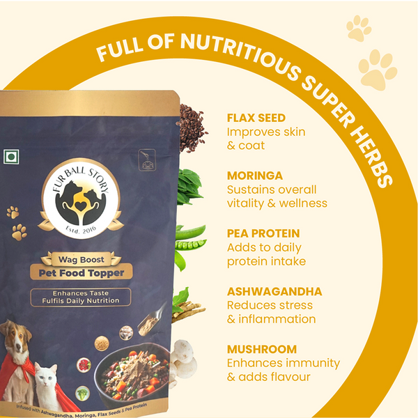 FurBall Story Wag Boost Food Topper for Dogs and Cats