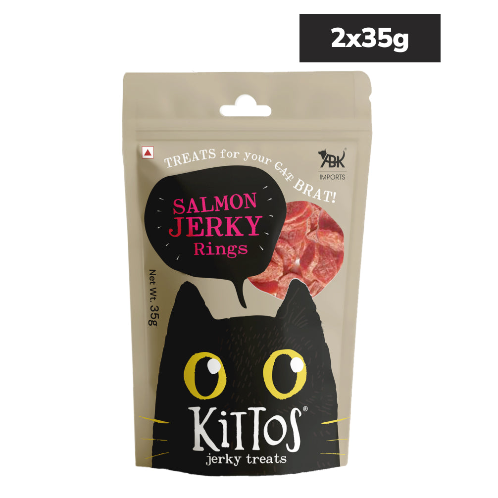 Kittos Purr Fect Salmon Rings Cat Treats Cats-Treats & Others Kittos 2x35g