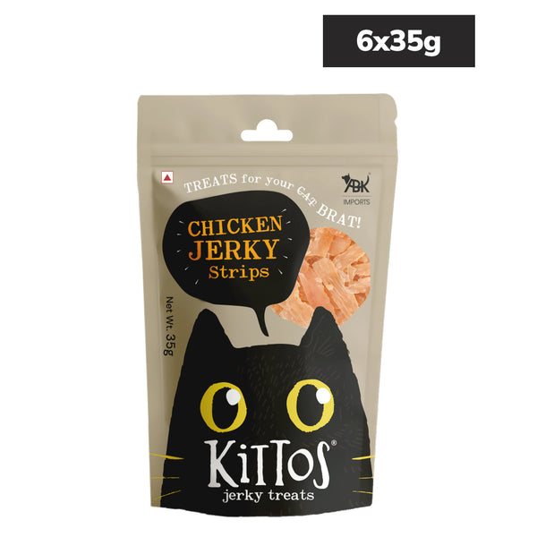 Kittos Purr Fect Chicken Jerky Strips Cat Treats