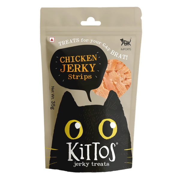 Kittos Purr Fect Chicken Jerky Strips Cat Treats