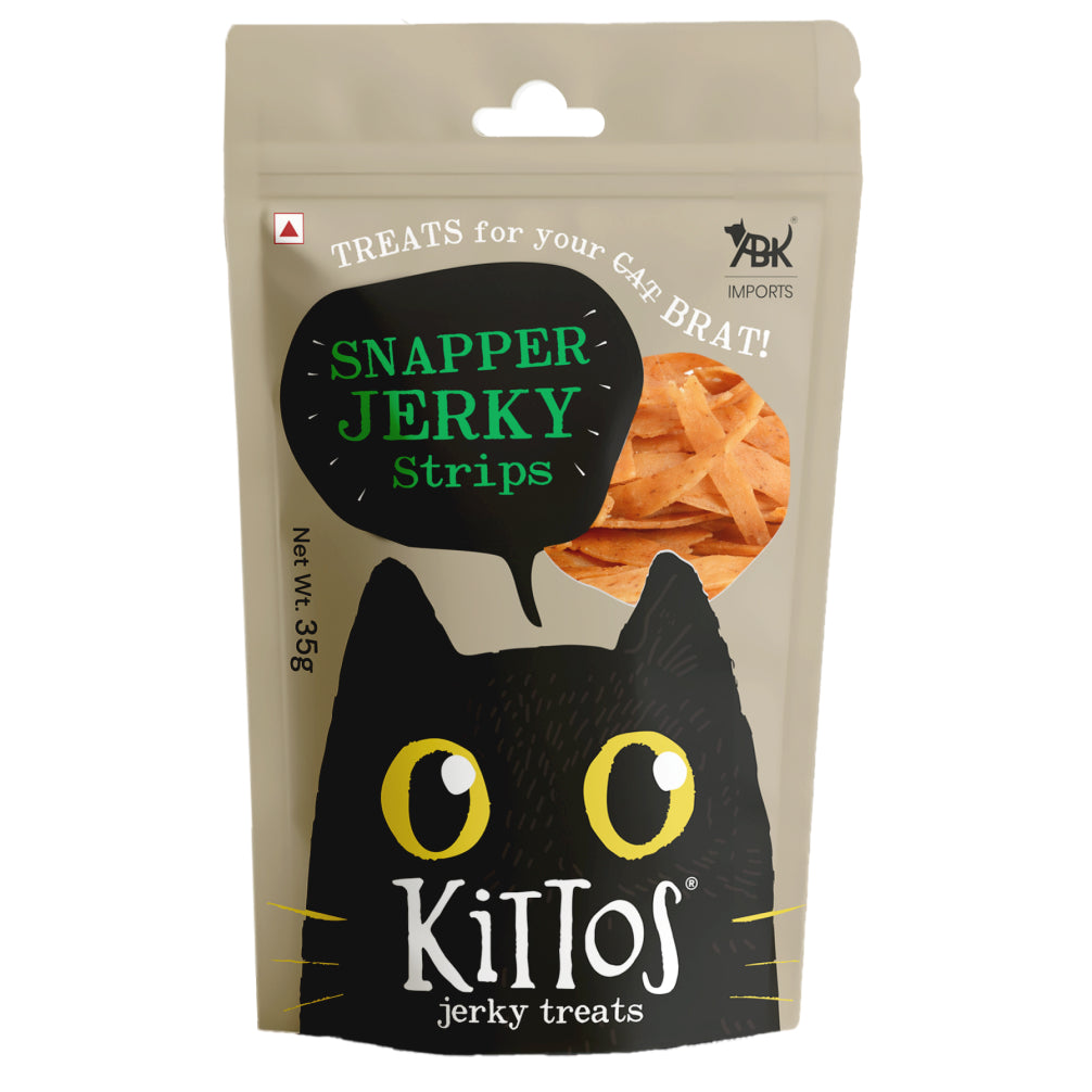 Kittos Purr Fect Snapper Jerky Strips Cat Treats Cats-Treats & Others Kittos 35g