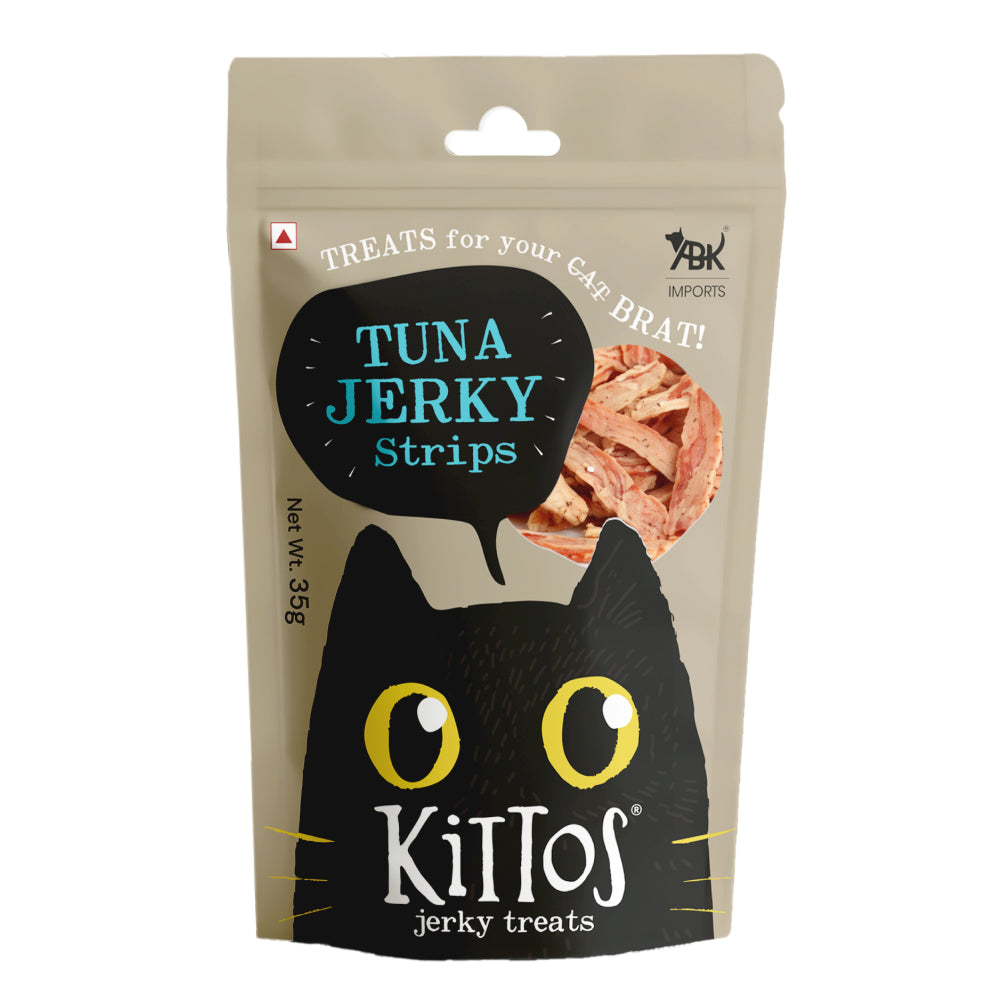 Kittos Purr Fect Tuna Jerky Strips Cat Treats Cats-Treats & Others Kittos 35g