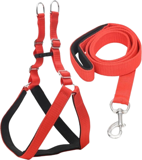 Chullbull Pet Products Harness and Leash for Dogs (Red) Dogs-Collar, Leashes, harnesses Chullbull Dropship M