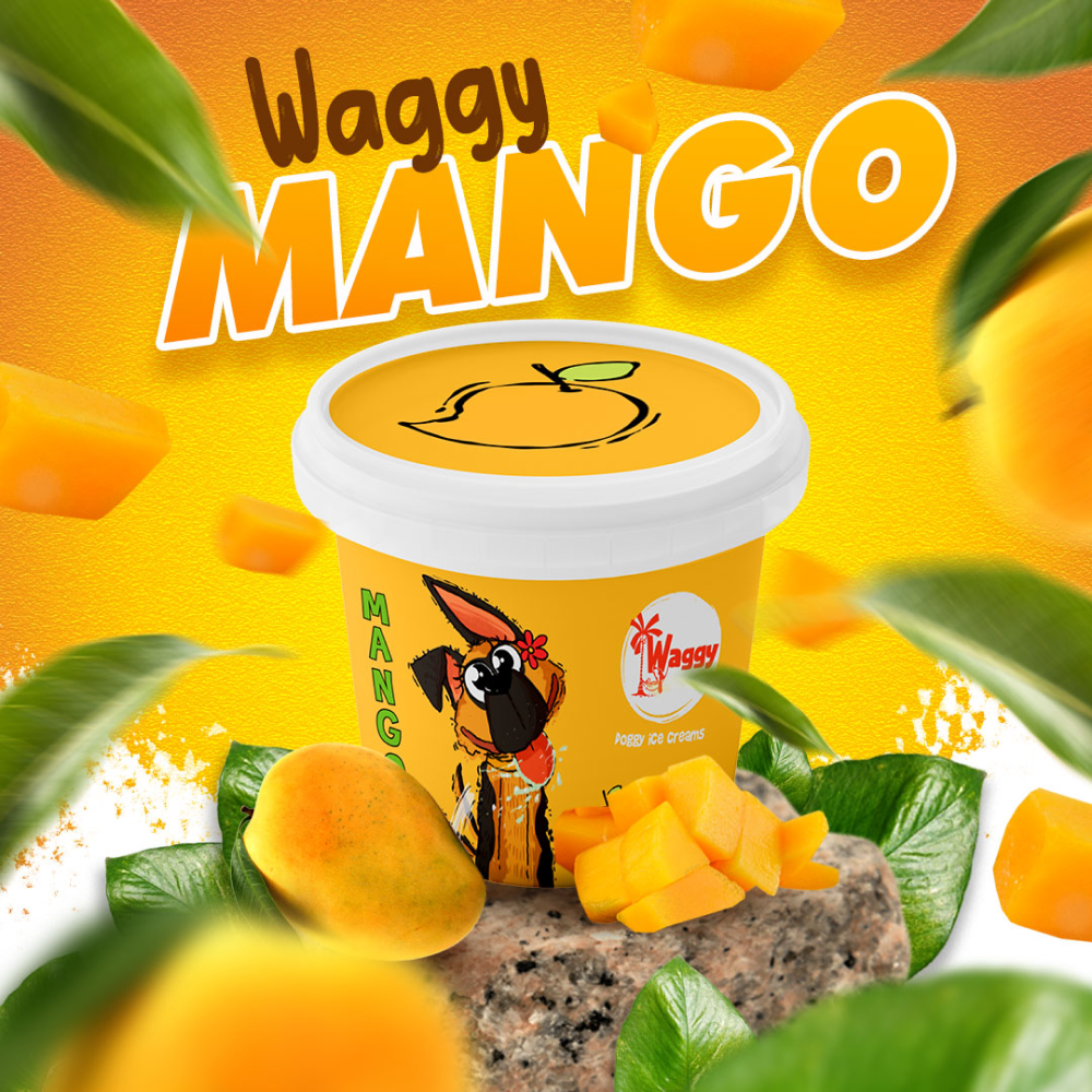 Waggy Zone Mango Ice Cream for Pets