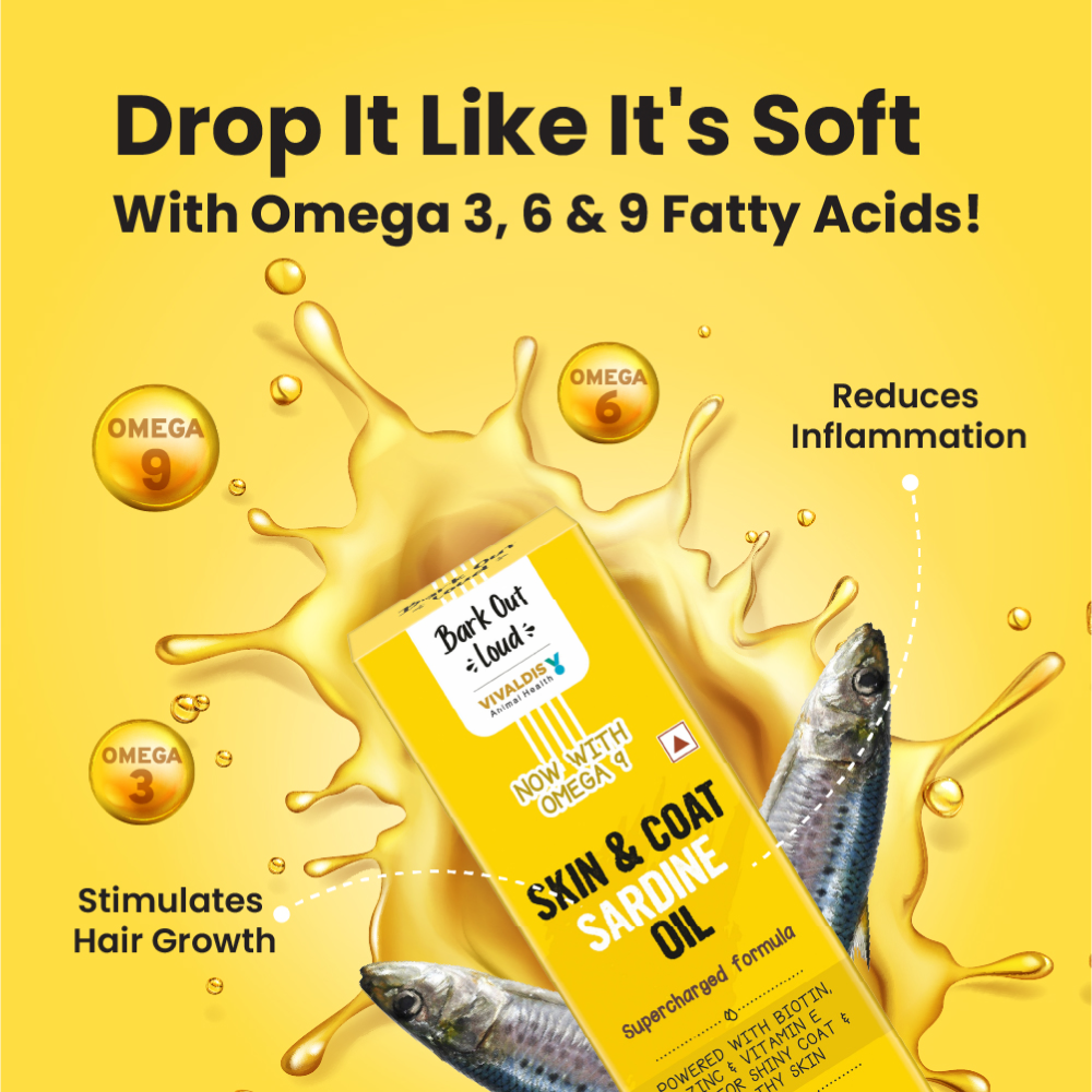 Bark Out Loud Skin & Coat Sardine Oil for Dogs and Cats Both-Health & Wellness Bark Out Loud