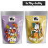 IndieCat Royal Glow Mackerel Fish and Chicken & Liver Combo Adult Cat Wet Food Cats-Wet Food IndieCat 5x70g+5x80g
