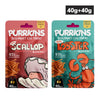Purrkins Scallop & Chicken and Lobster & Chicken Soft Jerky Combo Cat Treats Cats-Treats & Others Purrkins 40g+40g