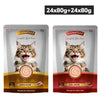 Signature Grain Zero Chicken and Salmon Mousse Combo Adult Cat Wet Food Cats-Wet Food Signature 24x80g+24x80g