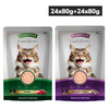 Signature Grain Zero Tuna and Ocean Fish Mousse Combo Adult Cat Wet Food Cats-Wet Food Signature 24x80g+24x80g