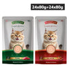 Signature Grain Zero Tuna and Salmon Mousse Combo Kitten Cat Wet Food Cats-Wet Food Signature 24x80g+24x80g