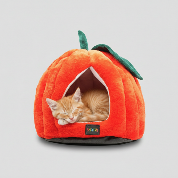 Skatrs Apple Cozy House for Small Dogs and Cats (Orange)