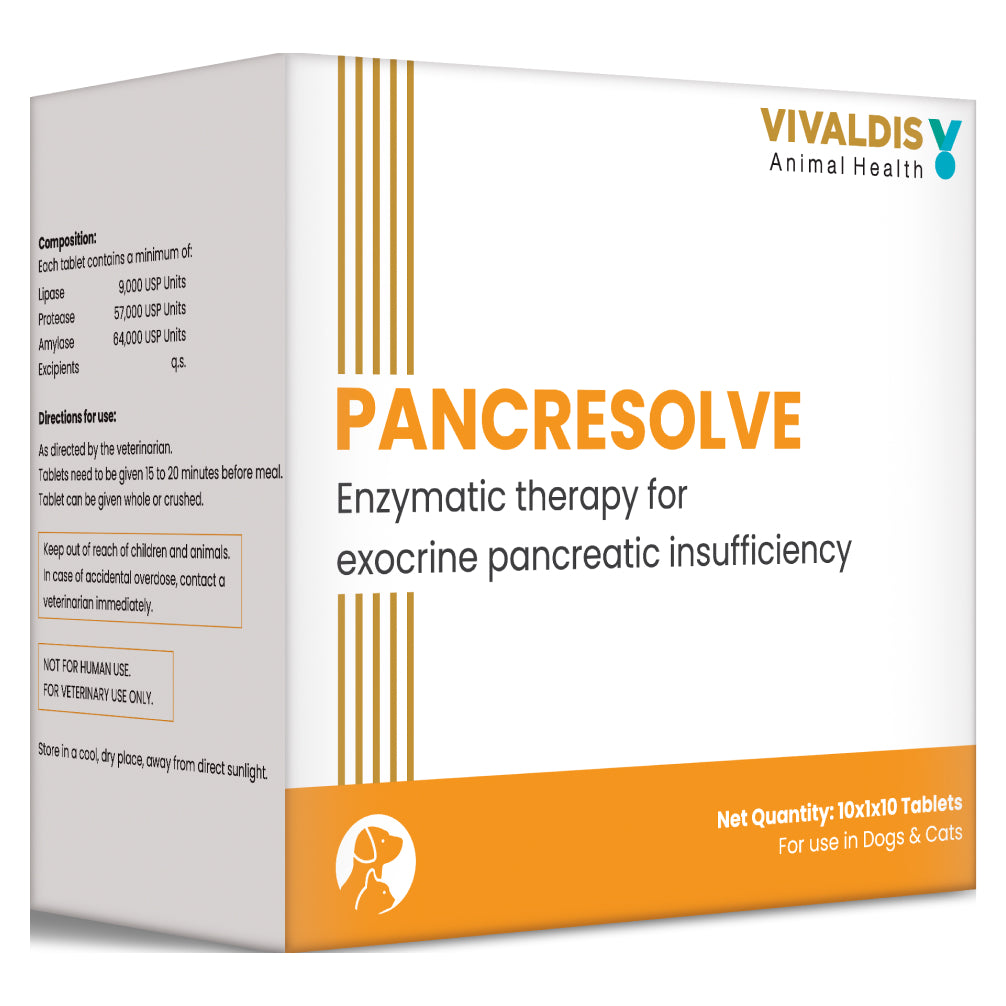 Vivaldis Pancresolve Tablet for Dogs and Cats Both-Pharmacy Vivaldis Pharmacy