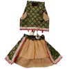 Pawgypets Brocade Lehenga for Dogs and Cats (Green) Both-Clothing & Accessories Pawgypets Dropship