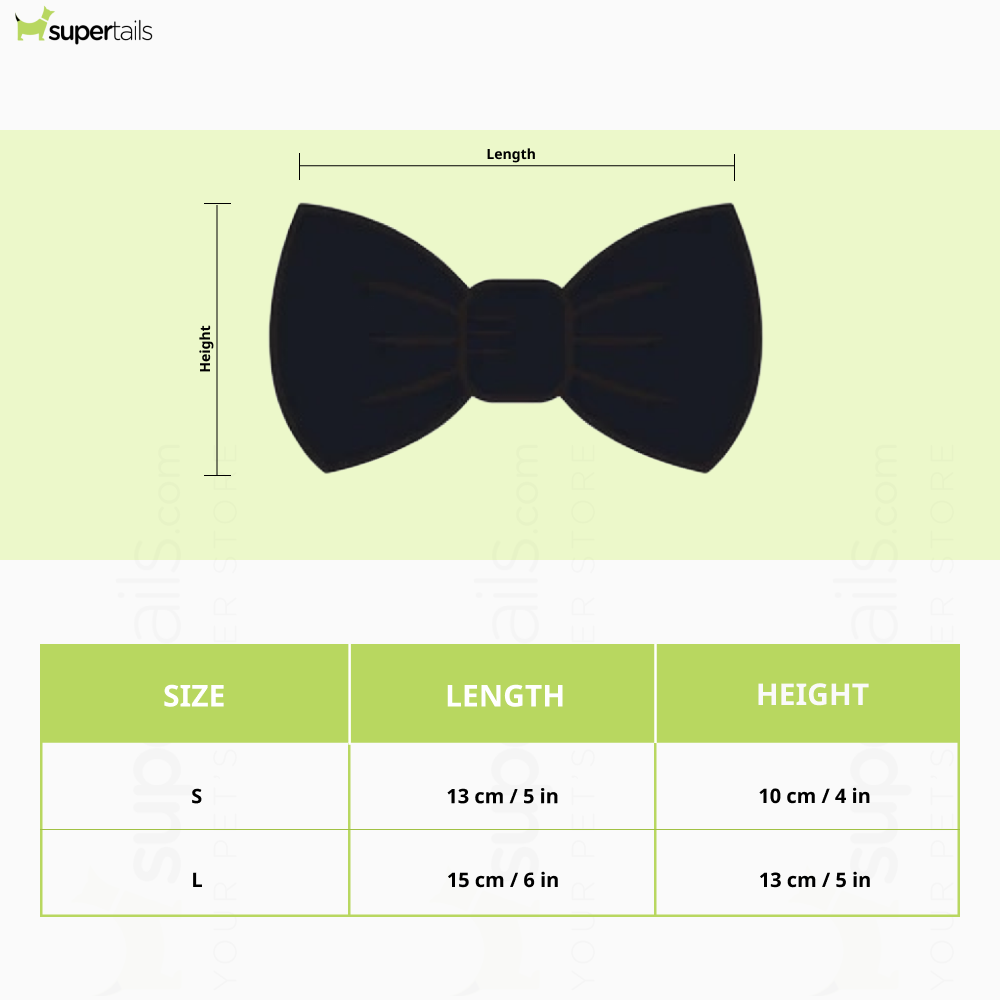 Pawgypets Party Wear Bowtie For Dogs and Cats (Gold)