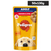 Pedigree Chicken and Liver Chunks in Gravy Adult Dog Wet Food (130g) Dogs-Wet Food Pedigree 50x130g