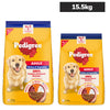 Pedigree Chicken and Vegetables Adult Dog Dry Food Dogs- Dry Food Pedigree 15.5kg