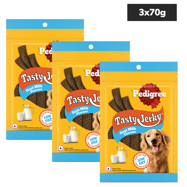 Pedigree Goat Milk Tasty Jerky Dog Treats