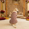 Skatrs Burgundy Regal Ensembl Festive Grace Sherwani for Dogs and Cats Both-Clothing & Accessories Skatrs