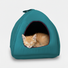Skatrs Cozy House for Cats, Kittens and Small Dogs (Teal Blue and Purple) Cats-Bedding, Mats & Travel Supplies Skatrs