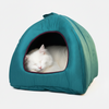Skatrs Cozy House for Cats, Kittens and Small Dogs (Teal Blue and Purple) Cats-Bedding, Mats & Travel Supplies Skatrs