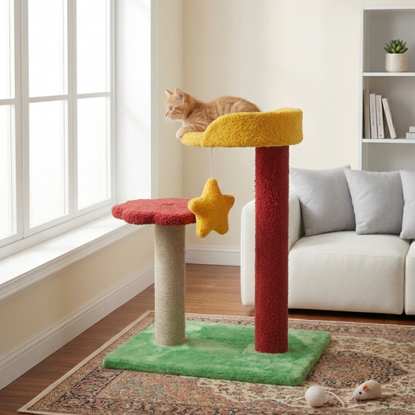 Skatrs Kitty Loft Cat Tree for Cats and Kittens
