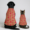 Skatrs Cotton Shirt for Dogs and Cats (Off White and Pink Lotus) Both-Clothing & Accessories Skatrs