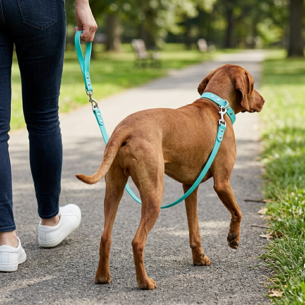 Skatrs 3 in 1 Adjustable Leash for Dogs (Aqua Teal) Dogs-Collar, Leashes, harnesses Skatrs