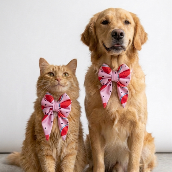 Skatrs Watermelon bowtie for Dogs and Cats