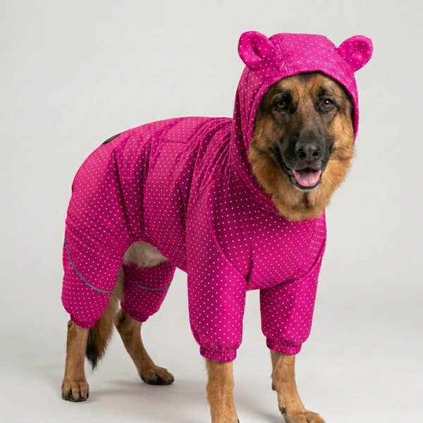 Skatrs RainFlex Raincoat for Dogs (Pink)
