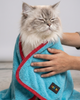 Skatrs Pet towel (Light Blue and Red) Both-Grooming Supplies Skatrs