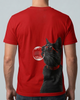 Skatrs Midnight Meow Oversized Tee for Men and Women (Red) Pet Parent-Clothing & Accessories Skatrs