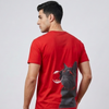 Skatrs Midnight Meow Oversized Tee for Men and Women (Red) Pet Parent-Clothing & Accessories Skatrs
