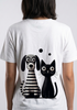 Skatrs Paws Together Oversized Tee for Men and Women (White) Pet Parent-Clothing & Accessories Skatrs