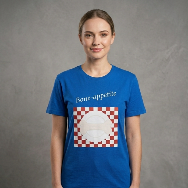 Skatrs Bone Appetite Graphic Cotton Tshirt for Men and Women
