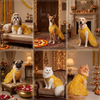 Skatrs Maharani Handcrafted Sherwani for Dogs and Cats (Sunshine Gold) Both-Clothing & Accessories Skatrs