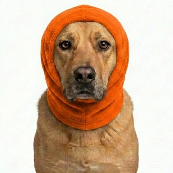 Skatrs Cold and Sound Protection Ear Muffs for Dogs and Cats (Orange)