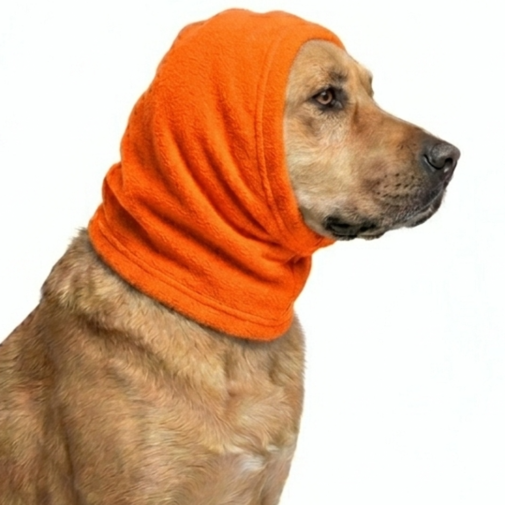 Skatrs Cold and Sound Protection Ear Muffs for Dogs and Cats (Orange) Both-Clothing & Accessories Skatrs