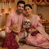 Skatrs Maharani Handcrafted Lehenga Dress for Dogs and Cats (Fuchsia) Both-Clothing & Accessories Skatrs