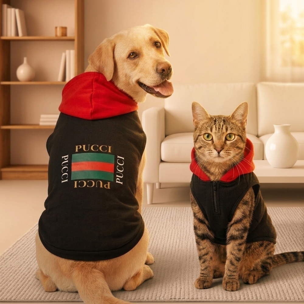 Pucci Hoodie For Dogs and Cats Both-Clothing & Accessories Skatrs