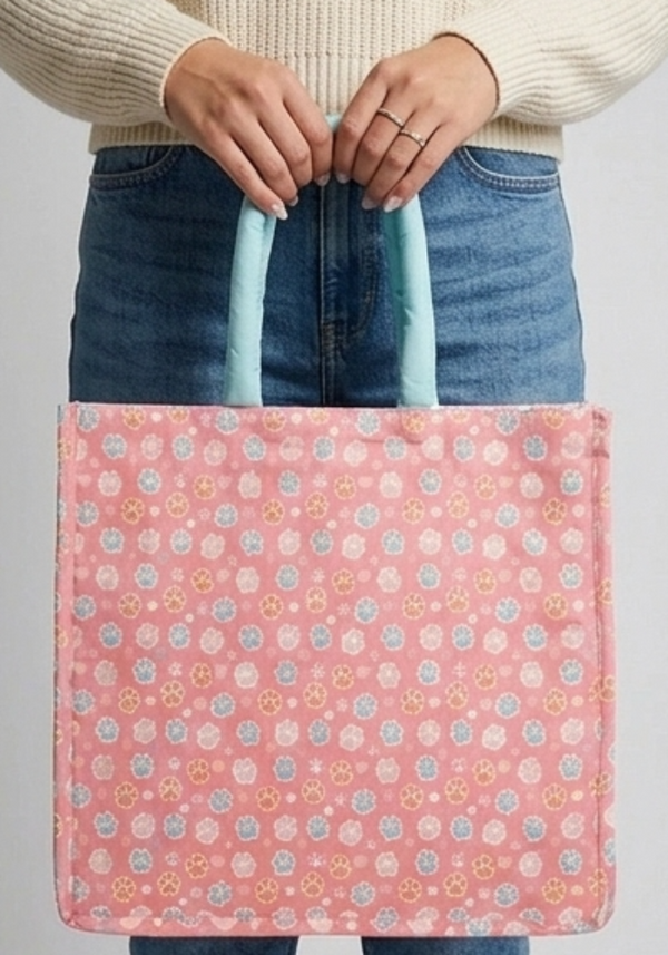 Skatrs Paw Print Tote Bag