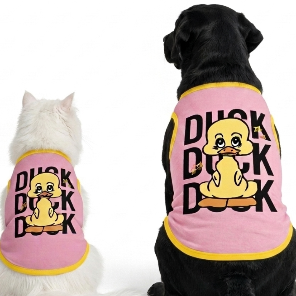 Skatrs Duck Duck Duck Cotton T shirt for Dogs and Cats Both-Clothing & Accessories Skatrs XL