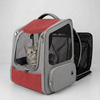 Skatrs Breathable Cat Backpack Carrier Foldable & Ventilated Travel Bag for Adult & Kitten Cats (Red) Cats-Bedding, Mats & Travel Supplies Skatrs
