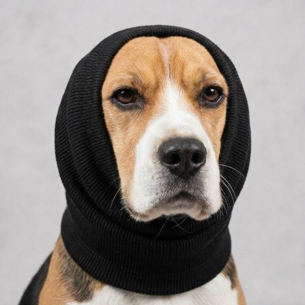 Skatrs Snug Cold & Sound Protection Ear Muffs for Dogs & Cats (Black) Both-Clothing & Accessories Skatrs M
