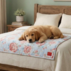Skatrs Floral Blanket for Dogs & Cats Both-Bedding, Mats & Travel Supplies Skatrs 45x40in