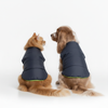 Skatrs Midnight Blue Puffer Reversible Jacket for Dogs and Cats | With Adjustable Baby Velcro Both-Clothing & Accessories Skatrs S: 23-26 in Chest