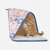 Skatrs Cozy Tent for Cats, Kittens and Small Dogs (Pink and Blue) Cats-Bedding, Mats & Travel Supplies Skatrs 40x40cm