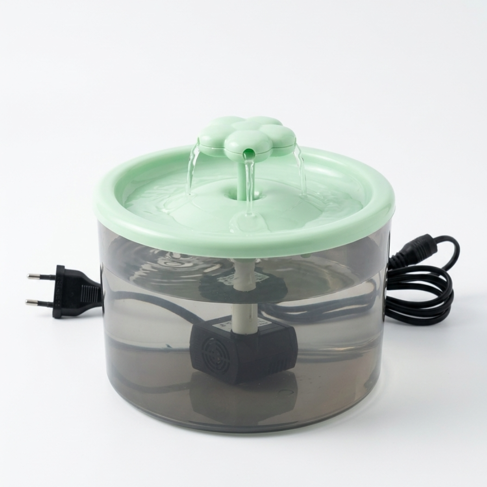 Skatrs Water Fountain for Dogs and Cats (Green) Both-Bowls & Feeders Skatrs
